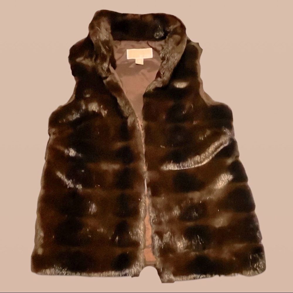 Michael Kors Mink Faux Fur Vest